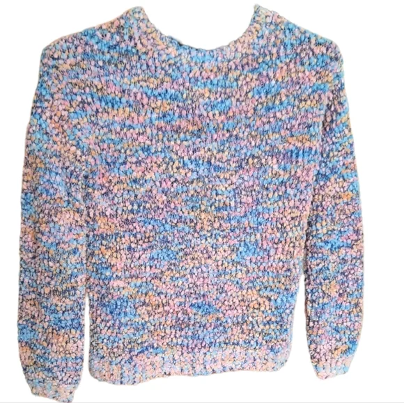 LoveMore Pastel Multi Super Soft Popcorn Sweater - Picture 2 of 10